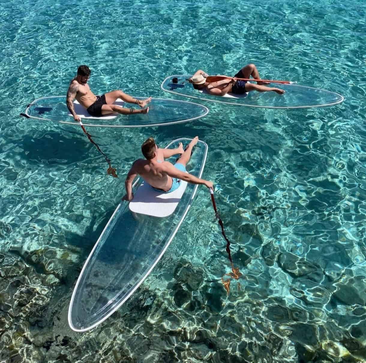 Alquiler grupo privado paddle surf Ibiza despedidas cumpleaños